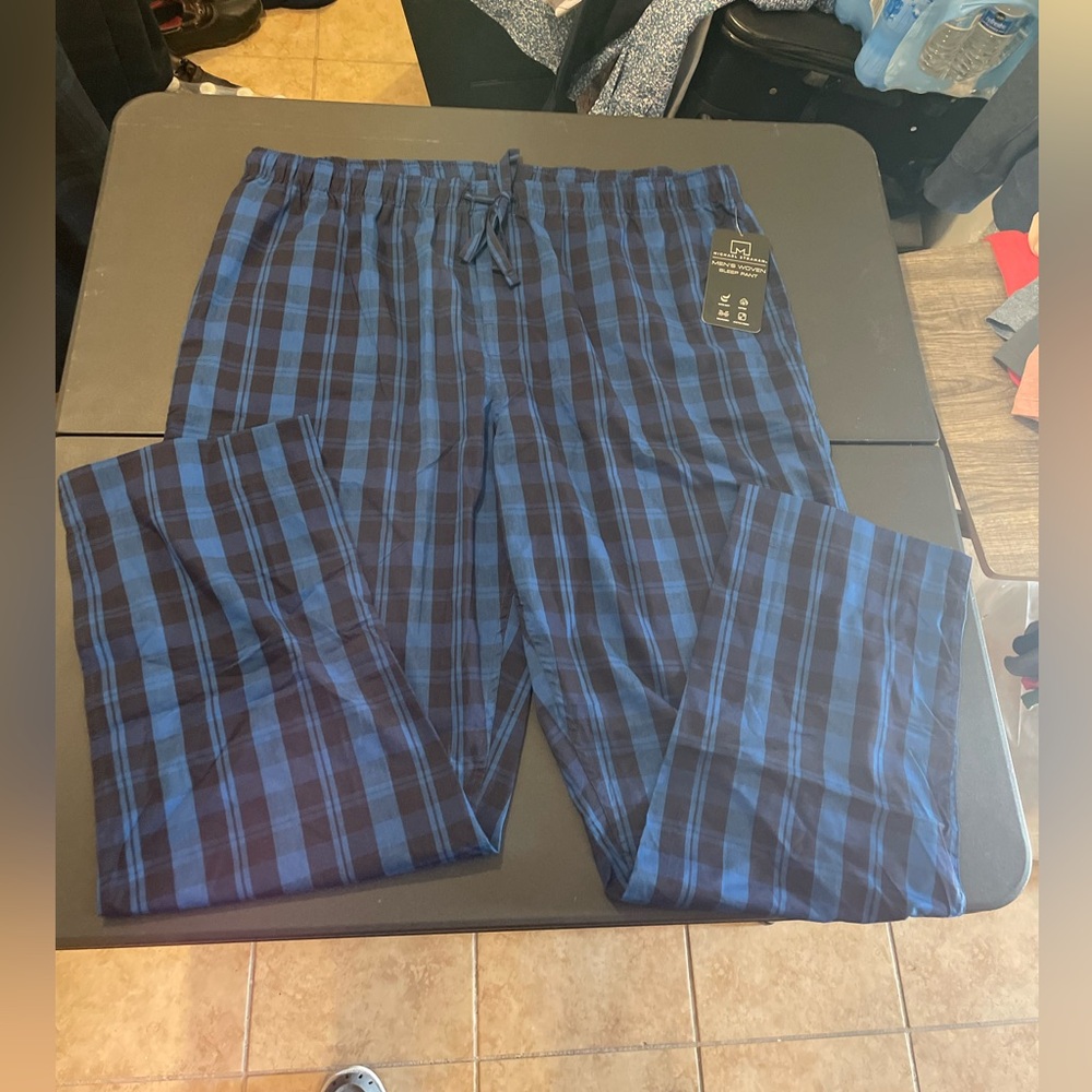 Michael Strahan Mens Woven Sleep Pant With Pockets.  (2X)